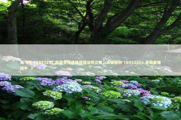 英飞拓（002528）股民索赔连续获得法院立案，天普股份（605255）索赔案推进中_2