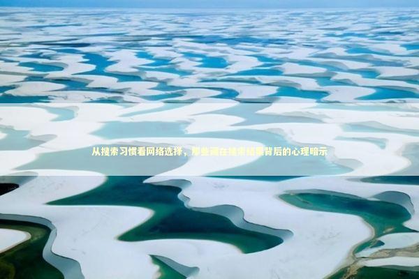 从搜索习惯看网络选择,那些藏在搜索结果背后的心理暗示 从搜索习惯看网络选择,那些藏在搜索结果背后的心理暗示 IT技术
